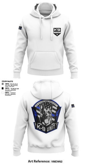 Hoodie, K-9, , Teamtime, Team time, sublimation, custom sports apparel, team uniforms, spirit wear, spiritwear, sports uniforms, custom shirts, team store, custom team store, fundraiser sports, apparel fundraiser