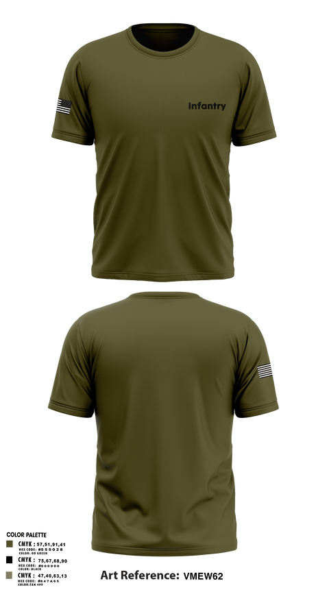 Old School Cotton Feel Shirt, Infantry, , Teamtime, Team time, sublimation, custom sports apparel, team uniforms, spirit wear, spiritwear, sports uniforms, custom shirts, team store, custom team store, fundraiser sports, apparel fundraiser