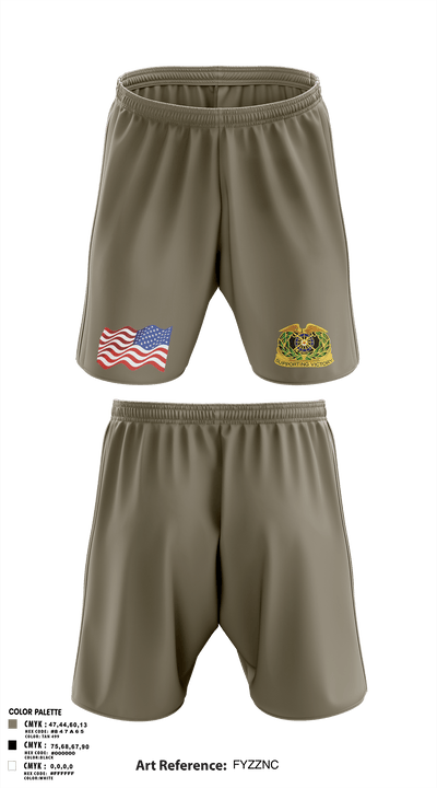 962D QUARTERMASTER COMPANY (MORTUARY AFFAIRS) 48662806 Athletic Shorts With Pockets - 1