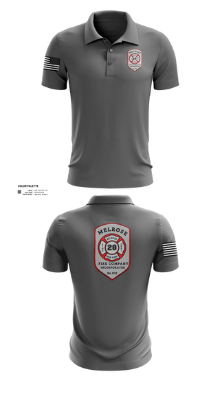 Short Sleeve Performance Polo, The Melrose Fire Company Incorporated, , Teamtime, Team time, sublimation, custom sports apparel, team uniforms, spirit wear, spiritwear, sports uniforms, custom shirts, team store, custom team store, fundraiser sports, apparel fundraiser