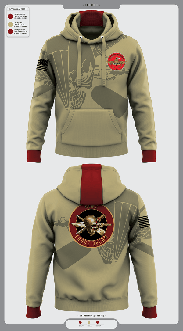 Hoodie, 2nd Force Reconnaissance, Marines, Teamtime, Team time, sublimation, custom sports apparel, team uniforms, spirit wear, spiritwear, sports uniforms, custom shirts, team store, custom team store, fundraiser sports, apparel fundraiser