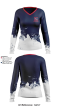 Heritage Patriots Cross Country 48291330 Women's Long Sleeve V-neck Shirt - 2