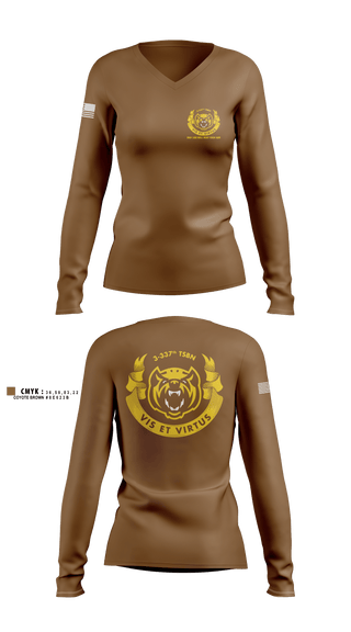 Women's Long Sleeve Vneck Shirt, Wolverines, , Teamtime, Team time, sublimation, custom sports apparel, team uniforms, spirit wear, spiritwear, sports uniforms, custom shirts, team store, custom team store, fundraiser sports, apparel fundraiser