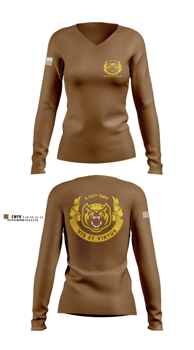 Wolverines 17219833 Women's Long Sleeve V-neck Shirt - 1