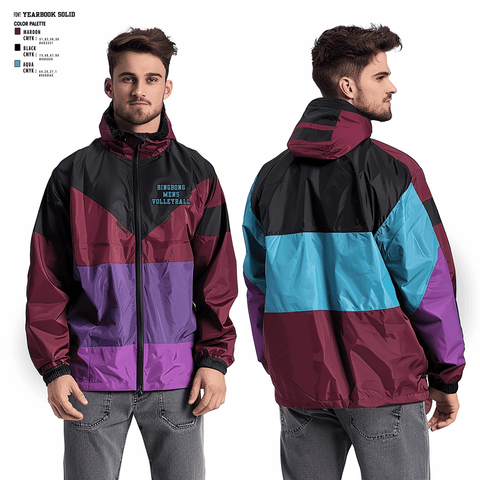 Windbreaker, BingBong, Men's Volleyball, Teamtime, Team time, sublimation, custom sports apparel, team uniforms, spirit wear, spiritwear, sports uniforms, custom shirts, team store, custom team store, fundraiser sports, apparel fundraiser