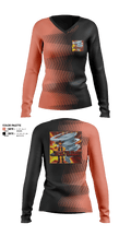 Ride The Storm Storm Chasers 5853533 Women's Long Sleeve V-neck Shirt - 1