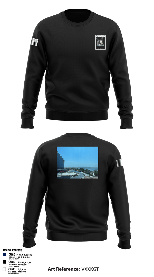 Crew Neck Sweatshirt, VQ-1, Navy, Teamtime, Team time, sublimation, custom sports apparel, team uniforms, spirit wear, spiritwear, sports uniforms, custom shirts, team store, custom team store, fundraiser sports, apparel fundraiser