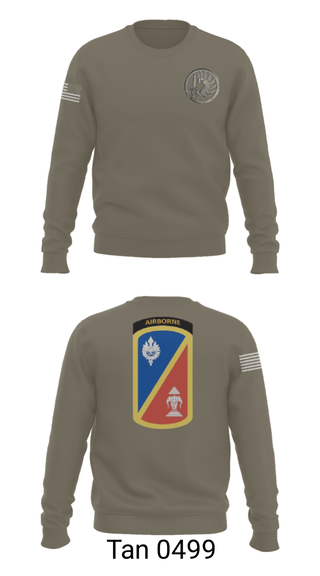 Crew Neck Sweatshirt, 1st Det. Royal Lao Airborne, Army, Teamtime, Team time, sublimation, custom sports apparel, team uniforms, spirit wear, spiritwear, sports uniforms, custom shirts, team store, custom team store, fundraiser sports, apparel fundraiser
