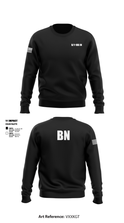 B/1-186 IN 77413074 Crew Neck Sweatshirt - 1