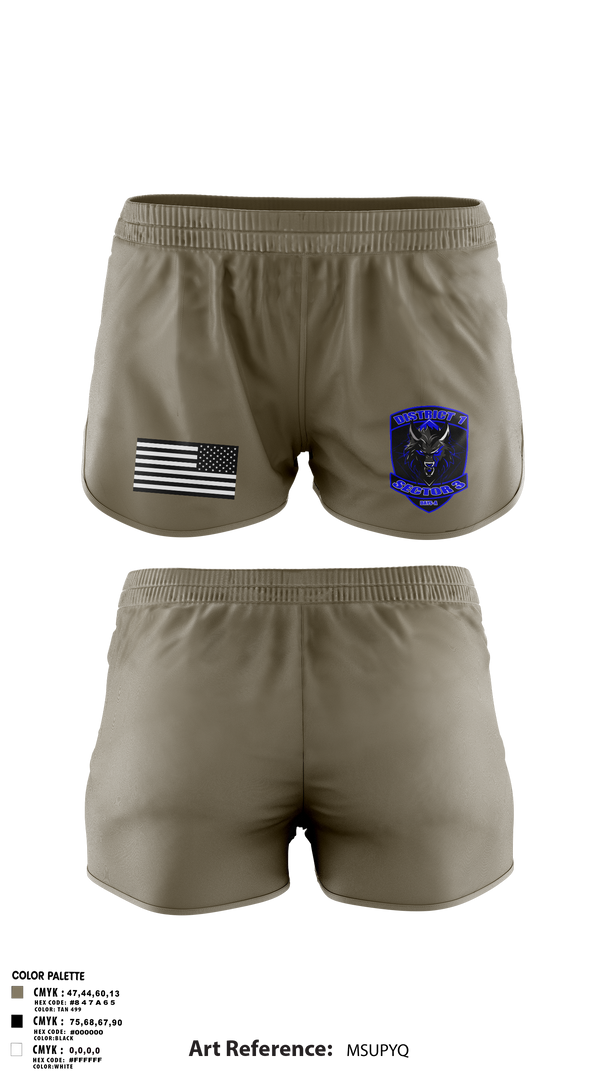 Ranger Panties, DISTRICT 1 SECTOR 3, , Teamtime, Team time, sublimation, custom sports apparel, team uniforms, spirit wear, spiritwear, sports uniforms, custom shirts, team store, custom team store, fundraiser sports, apparel fundraiser