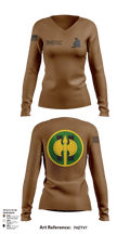 11th Military Police Brigade HHC 84813461 Women's Long Sleeve V-neck Shirt - 22