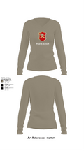 Bravo Battery, 6th Battalion, 10th Field Artillery 85654771 Women's Long Sleeve V-neck Shirt - 62