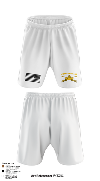 Athletic Shorts With Pockets, Chaos Company, Army, Teamtime, Team time, sublimation, custom sports apparel, team uniforms, spirit wear, spiritwear, sports uniforms, custom shirts, team store, custom team store, fundraiser sports, apparel fundraiser