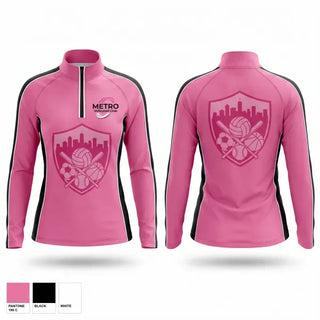 Quarter Zip Jacket, Metro Sports Center Volleyball, Men's Volleyball, Teamtime, Team time, sublimation, custom sports apparel, team uniforms, spirit wear, spiritwear, sports uniforms, custom shirts, team store, custom team store, fundraiser sports, apparel fundraiser