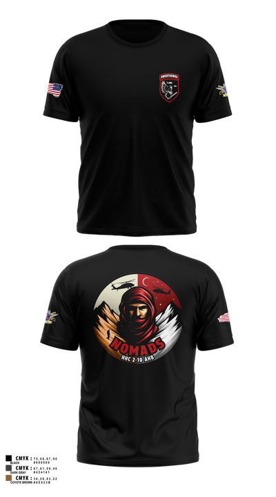 2-10 AHB Knighthawks 14380811 Short Sleeve Performance Shirt - 54