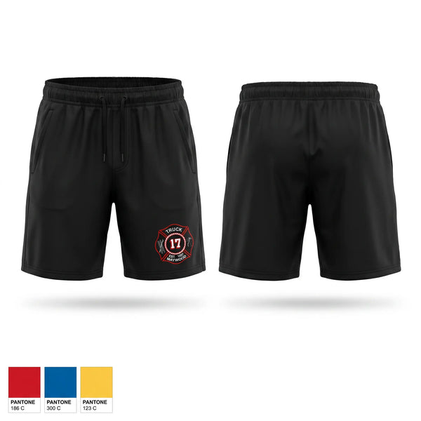 Athletic Shorts With Pockets, Truck 17, Fire Department, Teamtime, Team time, sublimation, custom sports apparel, team uniforms, spirit wear, spiritwear, sports uniforms, custom shirts, team store, custom team store, fundraiser sports, apparel fundraiser