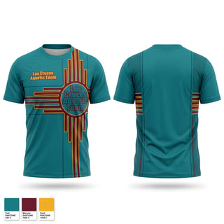 Short Sleeve Performance Shirt, Las Cruces Aquatic Team, Swimming, Teamtime, Team time, sublimation, custom sports apparel, team uniforms, spirit wear, spiritwear, sports uniforms, custom shirts, team store, custom team store, fundraiser sports, apparel fundraiser