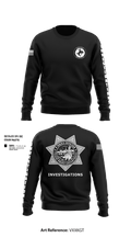 Clovis Police Department General Investigations Division 15035730 Crew Neck Sweatshirt - 34