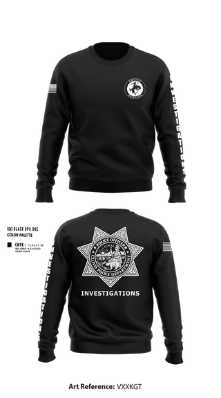 Crew Neck Sweatshirt, Clovis Police Department General Investigations Division, Police, Teamtime, Team time, sublimation, custom sports apparel, team uniforms, spirit wear, spiritwear, sports uniforms, custom shirts, team store, custom team store, fundraiser sports, apparel fundraiser