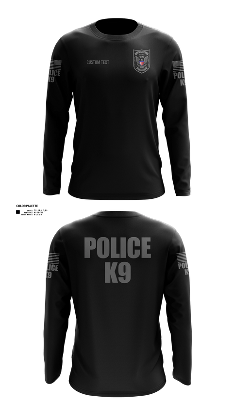 Long Sleeve Performance Shirt, PERRY POLICE DEPARTMENT, Police, Teamtime, Team time, sublimation, custom sports apparel, team uniforms, spirit wear, spiritwear, sports uniforms, custom shirts, team store, custom team store, fundraiser sports, apparel fundraiser
