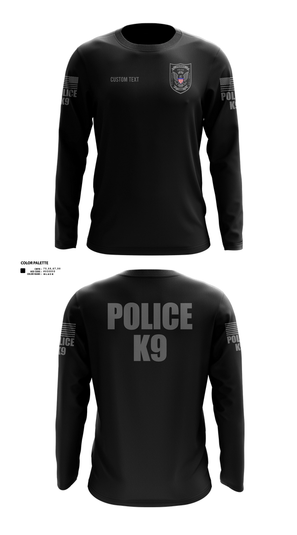 Long Sleeve Performance Shirt, PERRY POLICE DEPARTMENT, Police, Teamtime, Team time, sublimation, custom sports apparel, team uniforms, spirit wear, spiritwear, sports uniforms, custom shirts, team store, custom team store, fundraiser sports, apparel fundraiser
