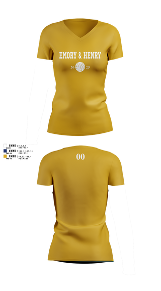 Womens Short Sleeve Vneck Shirt, Emory & Henry Volleyball, Women's Volleyball, Teamtime, Team time, sublimation, custom sports apparel, team uniforms, spirit wear, spiritwear, sports uniforms, custom shirts, team store, custom team store, fundraiser sports, apparel fundraiser