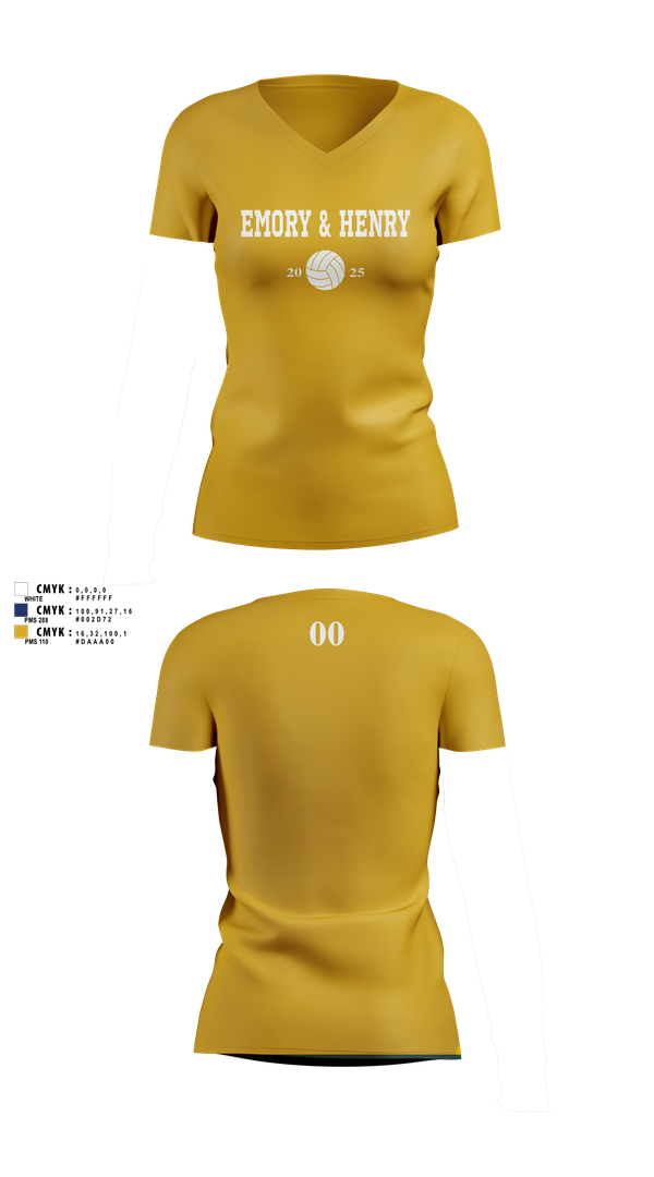 Womens Short Sleeve Vneck Shirt, Emory & Henry Volleyball, Women's Volleyball, Teamtime, Team time, sublimation, custom sports apparel, team uniforms, spirit wear, spiritwear, sports uniforms, custom shirts, team store, custom team store, fundraiser sports, apparel fundraiser