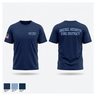 Old School Cotton Feel Shirt, DREXEL HEIGHTS  FIRE DISTRICT, Fire Department, Teamtime, Team time, sublimation, custom sports apparel, team uniforms, spirit wear, spiritwear, sports uniforms, custom shirts, team store, custom team store, fundraiser sports, apparel fundraiser