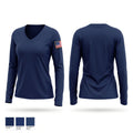 West Wilmerding Volunteer Fire Department Women's Long Sleeve V-neck Shirt - 1