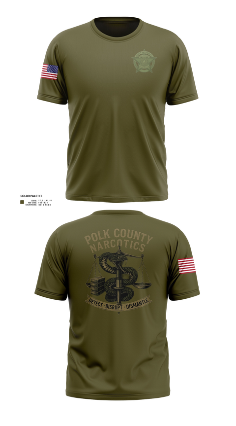Old School Cotton Feel Shirt, POLK COUNTY NARCOTICS DIVISION, Police, Teamtime, Team time, sublimation, custom sports apparel, team uniforms, spirit wear, spiritwear, sports uniforms, custom shirts, team store, custom team store, fundraiser sports, apparel fundraiser