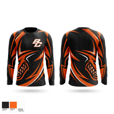Byron Center Bulldogs Long Sleeve Performance Shirt 1