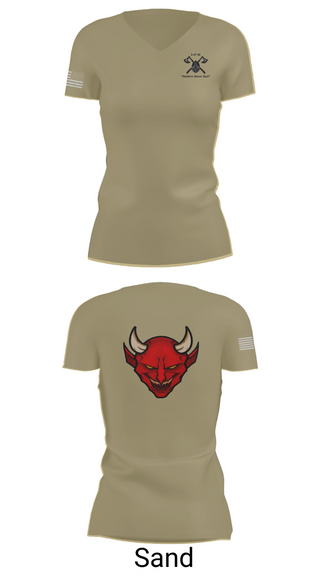Womens Short Sleeve Vneck Shirt, D Co 3-47, , Teamtime, Team time, sublimation, custom sports apparel, team uniforms, spirit wear, spiritwear, sports uniforms, custom shirts, team store, custom team store, fundraiser sports, apparel fundraiser