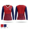 Wall High School Field Hockey 62820816 Women's Long Sleeve V-neck Shirt - 1