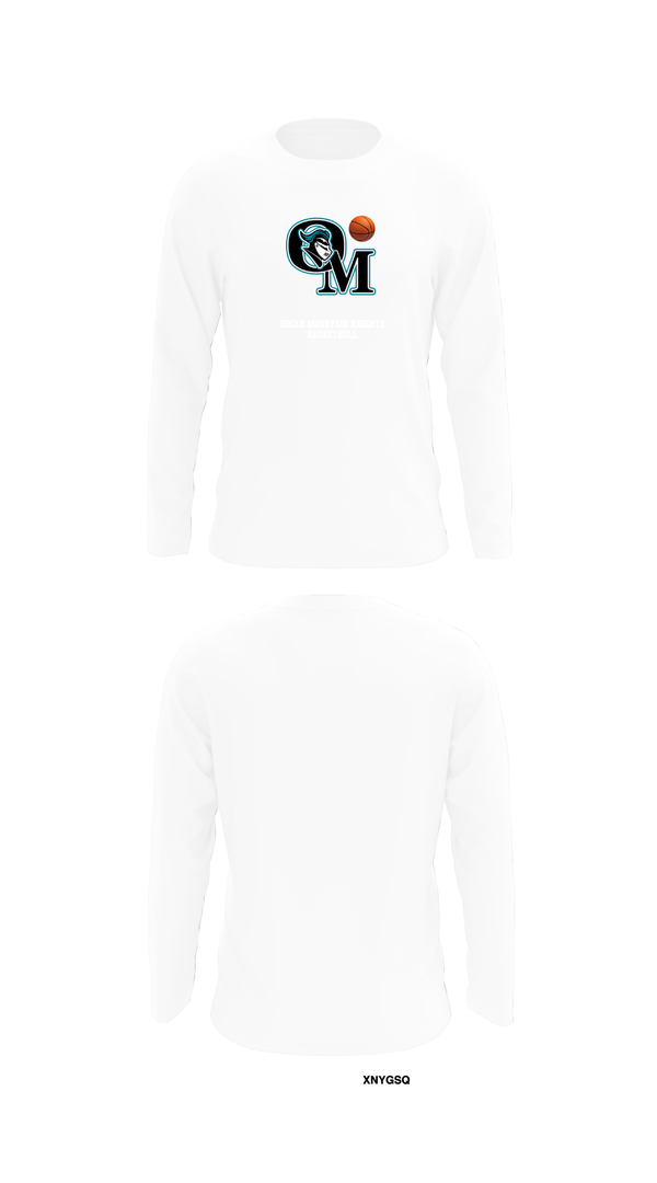Long Sleeve Performance Shirt, Organ Mountain Knights Basketball, Men's Basketball, Teamtime, Team time, sublimation, custom sports apparel, team uniforms, spirit wear, spiritwear, sports uniforms, custom shirts, team store, custom team store, fundraiser sports, apparel fundraiser