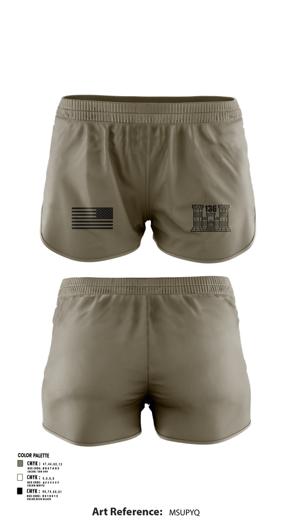 Ranger Panties, 136 EVCC, Army, Teamtime, Team time, sublimation, custom sports apparel, team uniforms, spirit wear, spiritwear, sports uniforms, custom shirts, team store, custom team store, fundraiser sports, apparel fundraiser