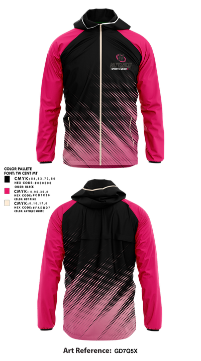 Nutmeg Sports Media 73621581 Windbreaker - 2
