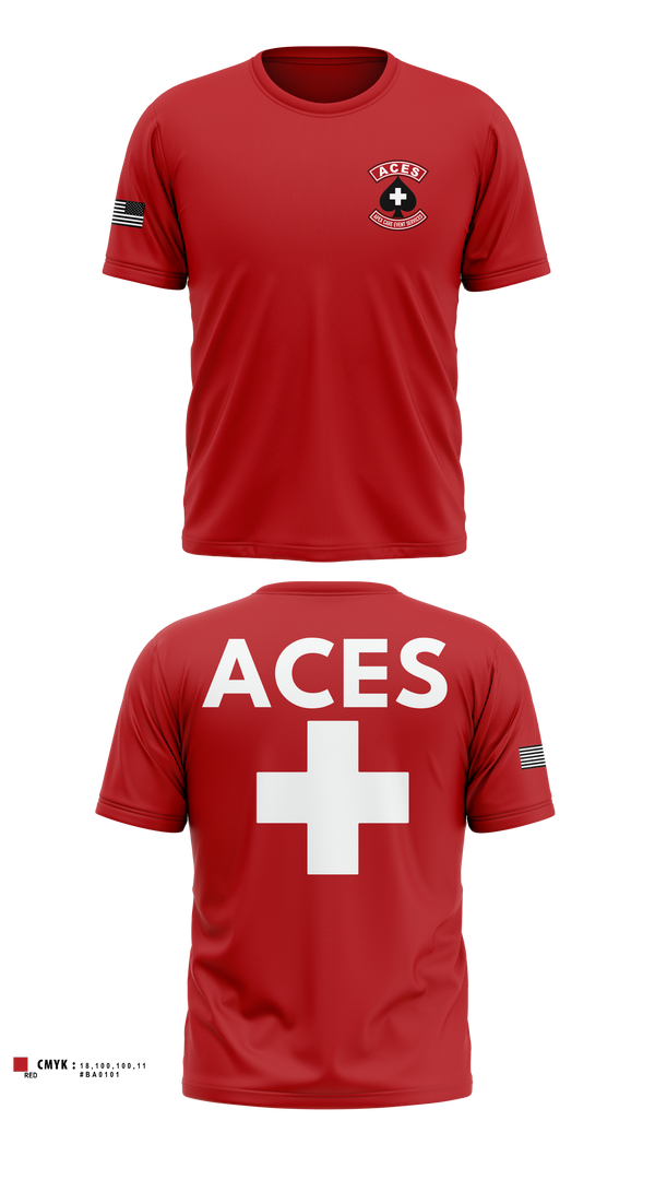 Short Sleeve Performance Shirt, ACES, EMS/EMT, Teamtime, Team time, sublimation, custom sports apparel, team uniforms, spirit wear, spiritwear, sports uniforms, custom shirts, team store, custom team store, fundraiser sports, apparel fundraiser