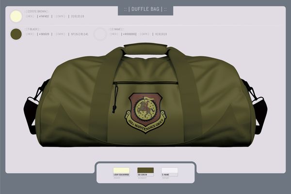 Duffle Bag, 452nd MXG, Air Force, Teamtime, Team time, sublimation, custom sports apparel, team uniforms, spirit wear, spiritwear, sports uniforms, custom shirts, team store, custom team store, fundraiser sports, apparel fundraiser
