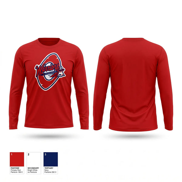 Long Sleeve Performance Shirt, Okeeheelee Warriors, Baseball, Teamtime, Team time, sublimation, custom sports apparel, team uniforms, spirit wear, spiritwear, sports uniforms, custom shirts, team store, custom team store, fundraiser sports, apparel fundraiser