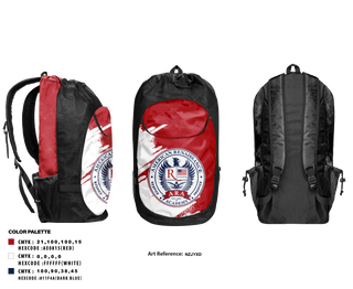 Gear Bag, American Renaissance Academy, Swimming, Teamtime, Team time, sublimation, custom sports apparel, team uniforms, spirit wear, spiritwear, sports uniforms, custom shirts, team store, custom team store, fundraiser sports, apparel fundraiser
