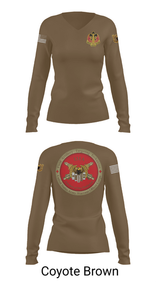 Womens Long Sleeve Vneck Shirt, 18th FAB, , Teamtime, Team time, sublimation, custom sports apparel, team uniforms, spirit wear, spiritwear, sports uniforms, custom shirts, team store, custom team store, fundraiser sports, apparel fundraiser