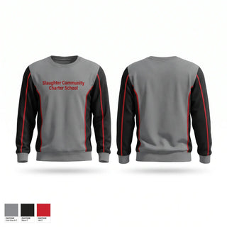 Crew Neck Sweatshirt, Slaughter Community Charter School, Baseball, Teamtime, Team time, sublimation, custom sports apparel, team uniforms, spirit wear, spiritwear, sports uniforms, custom shirts, team store, custom team store, fundraiser sports, apparel fundraiser