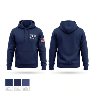 Hoodie, TFD Stn 1, Fire Department, Teamtime, Team time, sublimation, custom sports apparel, team uniforms, spirit wear, spiritwear, sports uniforms, custom shirts, team store, custom team store, fundraiser sports, apparel fundraiser