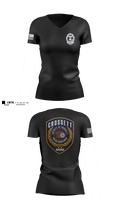 Crossett Police Department 1680573 Women's Short Sleeve V-neck Shirt - 3