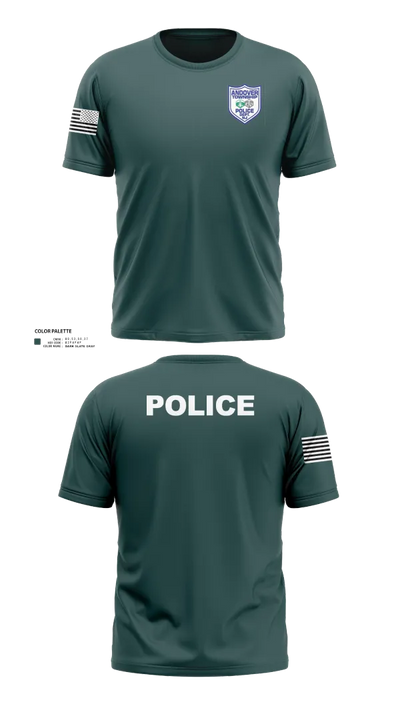 Andover Township Police Department 13076231 Old School Cotton Feel Shirt - 120