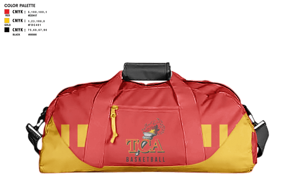 Duffle Bag, Torches, Men's Basketball, Teamtime, Team time, sublimation, custom sports apparel, team uniforms, spirit wear, spiritwear, sports uniforms, custom shirts, team store, custom team store, fundraiser sports, apparel fundraiser