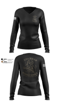 113th MP CO 59770810 Women's Long Sleeve V-neck Shirt - 100