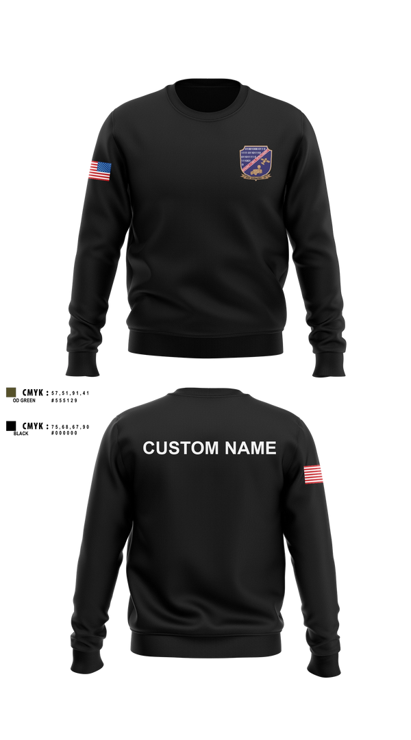Crew Neck Sweatshirt, Marine Detachment Fort Gordan, Marines, Teamtime, Team time, sublimation, custom sports apparel, team uniforms, spirit wear, spiritwear, sports uniforms, custom shirts, team store, custom team store, fundraiser sports, apparel fundraiser