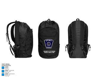 Gear Bag, University of Pittsburgh Medical Center, UPMC, Police, Teamtime, Team time, sublimation, custom sports apparel, team uniforms, spirit wear, spiritwear, sports uniforms, custom shirts, team store, custom team store, fundraiser sports, apparel fundraiser