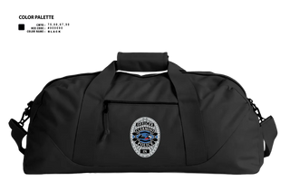 Duffle Bag, Clermont PD, Police, Teamtime, Team time, sublimation, custom sports apparel, team uniforms, spirit wear, spiritwear, sports uniforms, custom shirts, team store, custom team store, fundraiser sports, apparel fundraiser